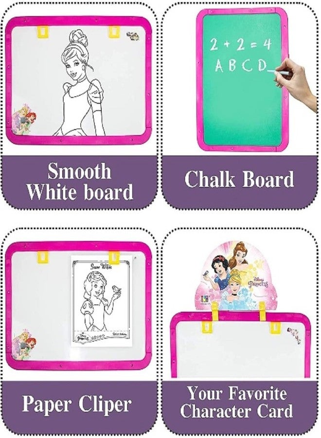 LONGMIRE Magnetic Writing Activity Board for Kids with Stand White Board Black Board for Boys Girls Board for Home Kids School with Plastic Frame Made in India (5 in 1 Easel Board) - Image 5